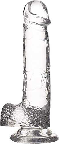 7.8 Inch Clear Dildo Adult Toys Thick Dildo For Women, Sex Toy Clear Big Dildo With Suction Cup For Hands-Free Play Huge Dildo, Soft Silicone Anal Dildo Toys Beginners Long Dildo