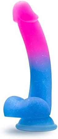 Blush Avant Chasing Sunsets Realistic Colorful Gradient Silicone Dildo - 7.75" Length And 1.25" Width - Suction Cup Base For Hands Free Play & Harness Compatible - Satin Smooth Sex Toy For Adults - Image 3