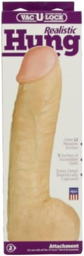 Doc Johnson Hung Vac U Lock 12.5" Attachment, White - Image 2