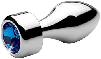 Lynx Blue Gem Weighted Anal Plug - Small
