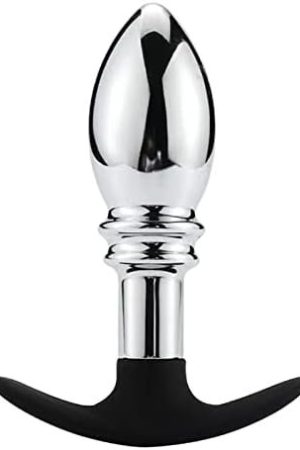 Large Metal Anal Beaded Butt Plug Personal Massager - Expanding Anal Plug Training G-Spot Dildo Masturbation Anal Sex Toys (Pdry-1400)