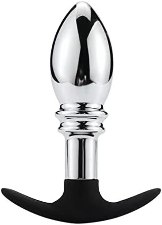 Large Metal Anal Beaded Butt Plug Personal Massager - Expanding Anal Plug Training G-Spot Dildo Masturbation Anal Sex Toys (Pdry-1400)