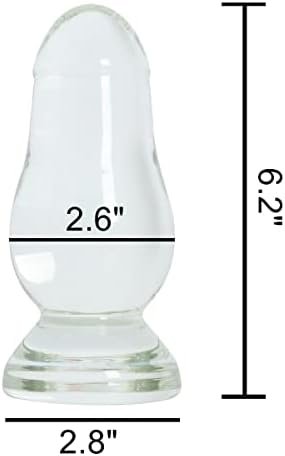 Epichao 6.2" Large Glass Anal Dildo Big Crystal Butt Plug Anal Trainer Butt Expander Toy For Advanced Players - Image 2