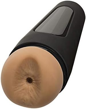 Doc Johnson Man Squeeze - Bear - Squeeze Plate For Precise Pressure - Twist End Cap To Control Suction - Discreet Premium Stroker - Male Masturbator, Vanilla