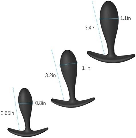 Fst Butt Plug Anal Trainer Kit 3Pcs Silicone Training Set With Flared Base Adult Sex Toys For Beginners Advanced Men Women Couples - Image 3