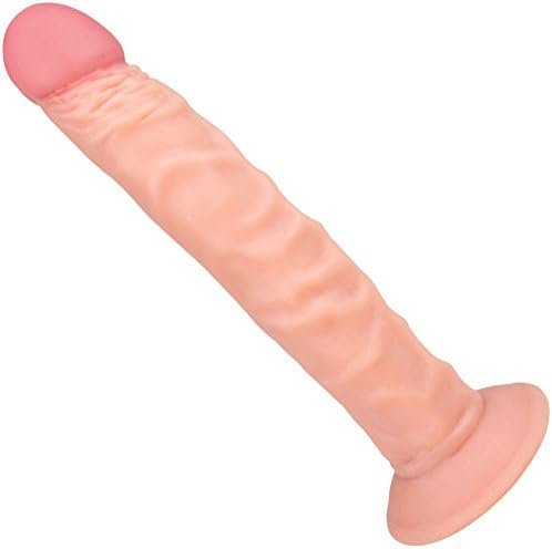 Realistic Suction Cup Dildo - Hands-Free Or Strap On Compatible - Lifelike Veins And Tip For Vaginal Penetration