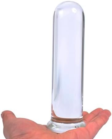 Epichao Large Round Glass Butt Plug Huge Crystal Anal Plug Anal Masturbation Butt Expander Sex Wand (Large)