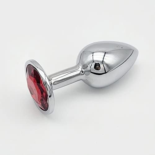 Small Steel Anal Butt Plug—Jewel Design Anal Sex Toys For Beginners, Anal Plug For Women/Men/Couples,Fetish Anal Trainer Toy(Pink) - Image 3