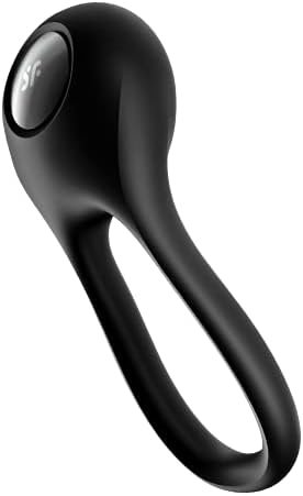 Satisfyer Majestic Duo Cock Ring - Vibrating Penis And Testicle Ring For Longer, Harder, Stronger Erections, Erection Enhancing Penis Ring Plus Vibration - Waterproof, Rechargeable Black