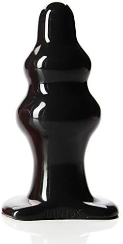 Tantus Sex/Adult Toys Severin Butt Plug - 100% Ultra-Premium Silicone Glossy Prostate Massager, Anal Stimulation, Pleasure For Men, Women, Couples - Medium, Black