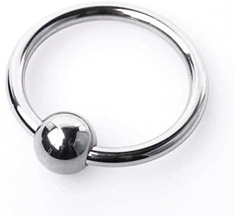 Kinky Pinks 18+ Adult Only Sex Toys Cock Rings Stainless Steel Penis Rings Glans Ring With 1 Joy Pressure Ball (25Mm)