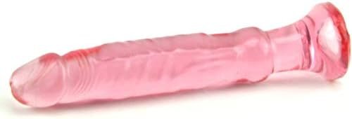 Doc Johnson Crystal Jellies 6" Anal Starter - Pink - Image 3