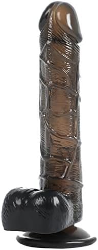 8.5 Inch Black Dildo, Realistic Dildo With Strong Suction Cup For Hands-Free Play, Soft Material Huge Anal Dildos For Women G Spot Stimulator, Adult Sex Toys For Beginner And Couple