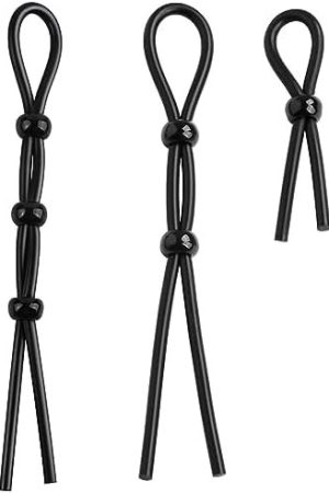 Fst 3Pcs Silicone Penis Ring Set Adjustable Cock Rings With 3 Different Sizes Long Lasting Stronger Penis Sleeve Delay Ejaculation Cock Ring Set Adult Sex Toy For Man Male Erection Enhancing