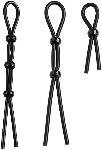 Fst 3Pcs Silicone Penis Ring Set Adjustable Cock Rings With 3 Different Sizes Long Lasting Stronger Penis Sleeve Delay Ejaculation Cock Ring Set Adult Sex Toy For Man Male Erection Enhancing