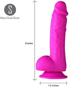 Maia Toys Josi 8 Realistic Silicone Dong Purple" - Image 3