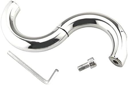 Romi Male Penis Cock Ring Delay Head Glans Ring Stainless Steel Scrotum Ball Stretcher Weights Adult Sex Toys(Small) - Image 2