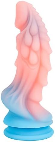 Realistic Monster Dildo Sex Toys: 8.66 Inch Big Huge Anal Dildo With Strong Suction Cup For Hands-Free Play, Liquid Silicone Thick Dildos Adult Toys For Women Or Men Pink