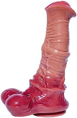 8.5-Inch Realistic Horse-Inspired Fantasy Dildo - Wide Lifelike Texture & Design, Body-Safe Silicone, Suction Cup Base For Hands-Free Fun - Adult Toy For Pleasure & Exploration, Suction Toy For Women