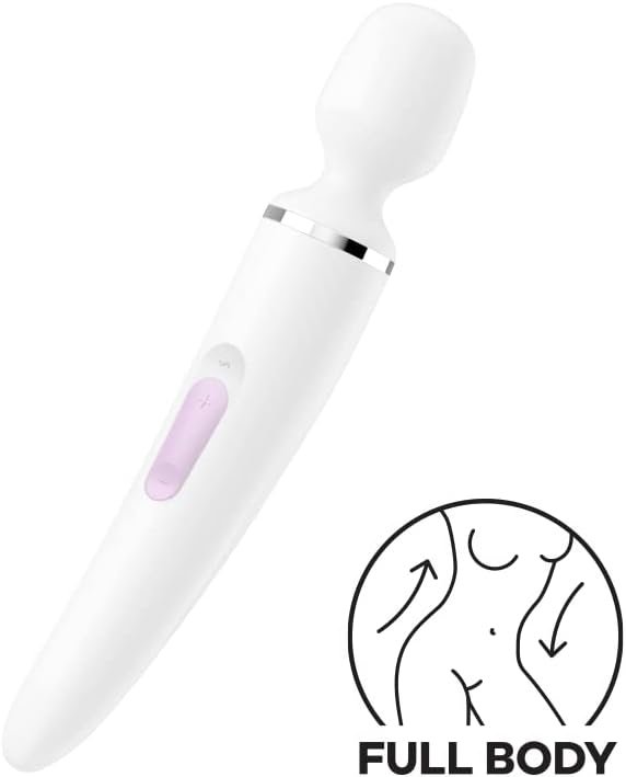 Satisfyer Wand-Er Woman Wand Vibrator - Xxl Personal Massager, Powerful Clitoral Stimulation And Body Massage - Waterproof, Rechargeable (Black) - Image 2