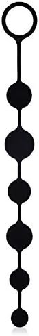 Utimi Butt Plug With Silicone Anal Bead Anal Sex Toys With Safe Pull Ring In Black - Image 2