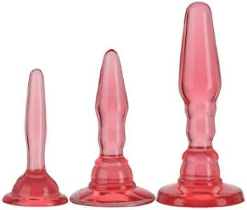 Doc Johnson - Wendy Williams Anal Trainer Kit - 3 Anal Plugs - Graduated Anal Training System - Black