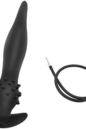 In-Depth Anal Plug With Massage Particles Super Long Silicone Inflatable Anal Expander Sex Toy