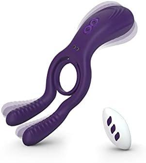 Tracy'S Dog Vibrating Cock Ring With Remote For Couples, 12 Vibration Modes Penis Ring With Rabbit Stimulator, Anal Vibrating Machine Massager For Men Pleasure, Penis Ball Vibrator Silicone Sex Toys