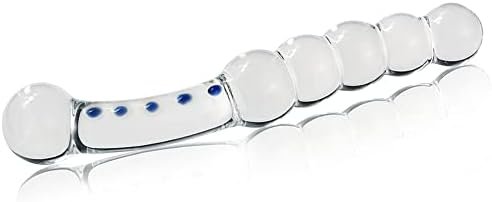 Crystal Glass Pleasure Wand Dildo Penis Beads Anal Plug, Double Head Design Butt Plug Dildo Penis Prostate Massage G-Spot Masturbator Sex Toy For Men And Women - Image 2