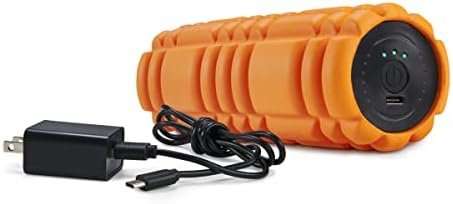 Trigger Point Performance Triggerpoint Grid Nano Vibe Three-Speed Vibrating Foam Roller, Orange, 7.5 Inch - Image 2