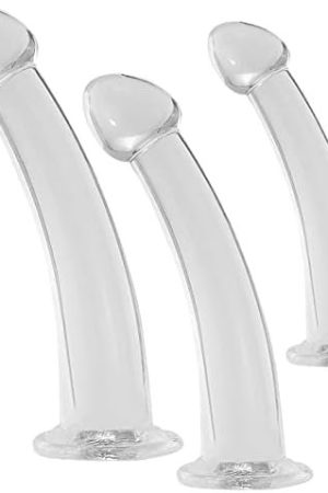 Clear Small Medium Large Anal Plug Set, Butt Plug Sex Toys For Men Women Beginners Professional