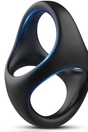 Silicone Penis Rings For Male Pleasure, Grilent 3 In 1 Triple Cock Ring For Men Erection Enhancing Stamina Prolonging, Ultra Soft Premium Silicone Ring Adult Toys For Couple Harder Longer Sex Play