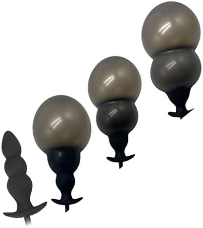 Baiwang Inflatable Butt Plug Silicone Anal Sex Toys 30Cm10Cm Black - Image 2