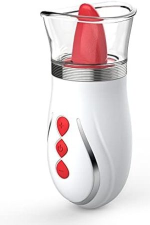 Begonia Angel Rose Toys For Women Sucking Vibrator With Tongue Rechargeable Clitoral Nipple Stimulator Adult Sucker Sex Toy (Short Tongue)