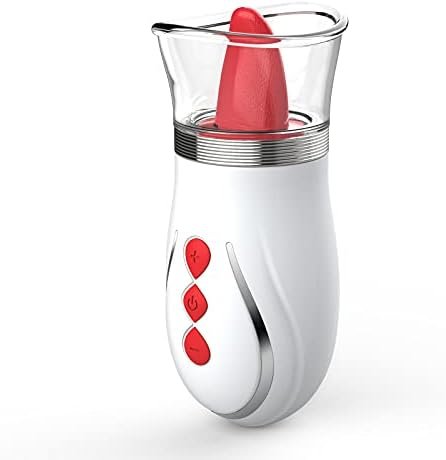 Begonia Angel Rose Toys For Women Sucking Vibrator With Tongue Rechargeable Clitoral Nipple Stimulator Adult Sucker Sex Toy (Short Tongue)