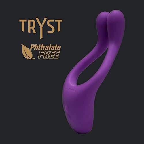Doc Johnson - Tryst Multi Erogenous Zone Massager, Vibrating Adult Massager For Men And Women, Easy To Use, Adult Toy, Couples Or Solo Play, Body Safe, Latex Free, Phthalate Free (Purple) - Image 3