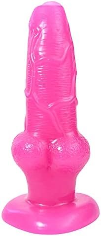Romi Realistic Dildo Animal Dog Penis Waterproof Adult Toy Cock For Women(Purple)