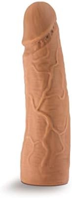 Blush Lock On Soft Realistic 7 Inch Body Safe Dildo - Compatible With All Lock On Type Systems - Use With Our Strap On - Handles - Suction Cup - Customize Your Sex Toy For Women Men Couples - Mocha - Image 2
