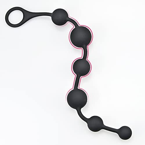 Silicone Anal Bead Butt Plug Anal Trainer Anal Chain With 6 Different Size Balls And Pull Roop For Men Women Sex Factory - Image 2