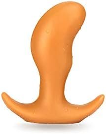 Super Soft Anal Plug, Sex Factory Flexible Liquid Silicone Butt Plug Prostate Massage G-Spot Dildo Anal Trainer Kit For Beginner Advanced Players (M)