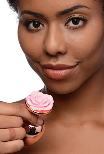 Lynx Rose Gold Plug With Pink Flower - Large - Image 2