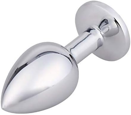 Cchw Pink Anal Plug Stainless Steel Jeweled Butt Plug Adult Sex Products Personal Massager (Small) - Image 3