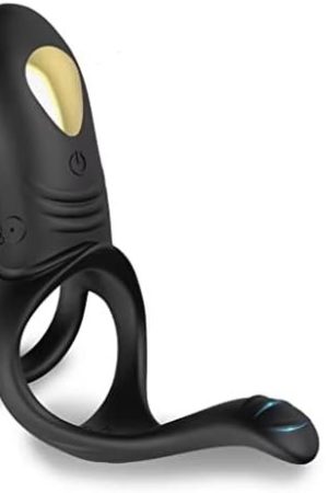 Prostate Massager Anal Plug Vibrator - Anal Sex Toys With Dual Cock Ring, Anus Stimulator Butt Plug With 7 Vibrating Modes Remote Controlled G-Spot Vibrating Prostate Stimulor Sex Toys For Men Couple