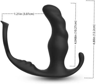 Prostate Massager Anal Vibrator, Waterproof Bullet Stimulator 9 Vibration Modes With Cock Ring Anal Plug Anal Sex Toy,Suitable For Men Women And Couples Pleasure - Image 3
