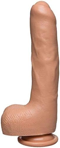 Doc Johnson The D - Uncut D - 9 Inch With Balls - Firmskyn - 8.75" Long And 1.75" Wide - Suction Cup Base - O-Ring Harness Compatible Dildo, Vanilla - Image 3
