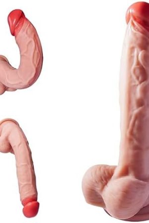 Super Soft Realistic Silicone Dildo Large Sex Toys For Women With Strong Suction Cup, 9.6 Inch Big Dildo Massage Vaginal G-Spot And Anus, Huge Adult Toys For Men/Women/Beginners