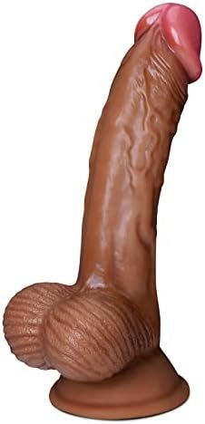 Realistic Dildo Sex Toys For Women,7.6 Inch Small Dildo Body-Safe Silicone Material Strong Suction Cup Ultra Anal Adult Sex Toys For Women And Couple