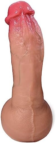 Cobulipo 9.2In Realistic Dildo Thick Dildo 2.31'' Diameter With Powerful Suction Cups Strap On Dildo With Upturned Shape Sex Toys For Women And Men