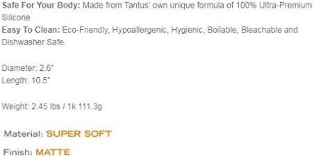 Tantus Sex/Adult Toys Amsterdam Dildo - 100% Ultra-Premium Silicone Wand Massager, Harness & Machine Compatible For Anal, G-Spot, Vaginal, Men, Women, Lgbtq - Large Black - Image 2