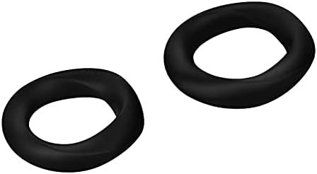 Eis Cock Rings 2-Piece Set - Set Of 2 Curved Penis Rings For Longer, Harder Erections - Skin-Friendly Silicone, 2 Sizes (2.8 And 3.3 Cm) - Image 2